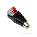 RCA Type Cable Female Connector with Screwless Terminal